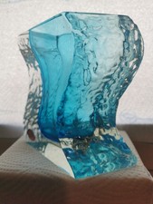 Rare Mandruzzato Glas Vase Venetian Glass Murano Vintage Italy