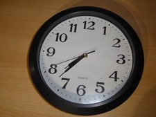 Quartz Wanduhr  30cm - Schwarz 