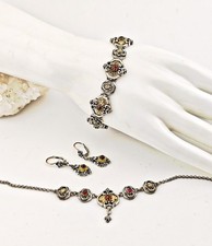 Trachtenschmuck Set mit Granat