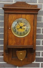 GUSTAV BECKER "SILESIA" - antike Regulator Wanduhr, Pendeluhr Freischwinger €250