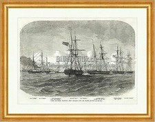 The Geyser Schooner Schaluppe Segelboote Russian Holzstich The Empire 0110