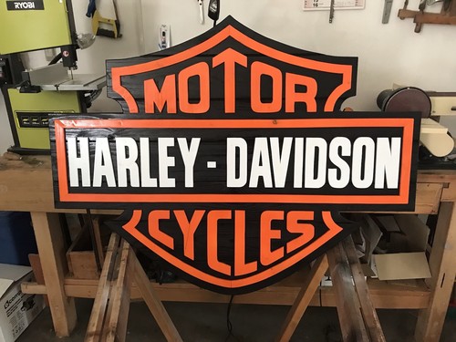 Harley davidson holzschild - harley,