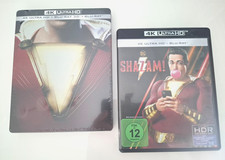 SHAZAM ! / Steelbook / 4K UHD + 3D + 2D Blu-ray / alle 3 Disc's = Deutscher Ton