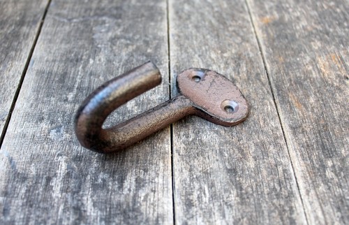 Gusseisen wandhaken antikbraun - gusseisen,