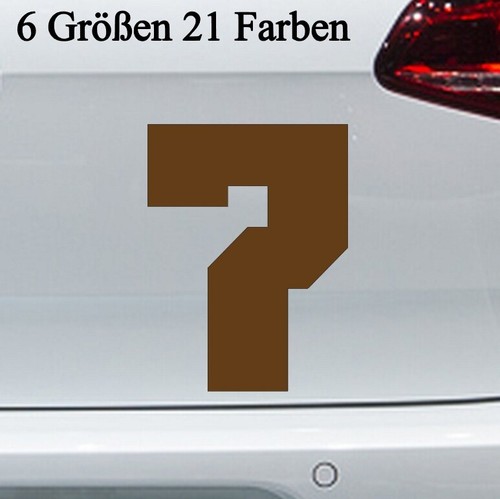 Trikot zahlenaufkleber - trikot, 7
