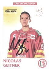 Autogramm Nicolas Geitner Eishockeyspieler DEG Originalunterschrift