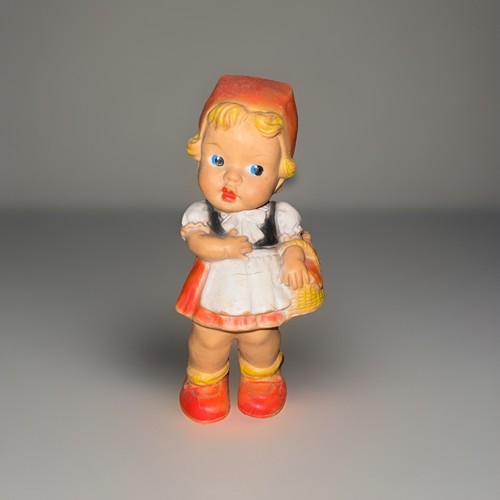Vintage gummi quietschpuppe - vintage,
