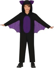 Kinder-Overall mit fliegender Fledermaus, Kostüm, Halloween, Unisex Gr.  10-12J.