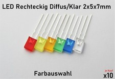 LED Rechteckig 2x5x7mm Diffus
