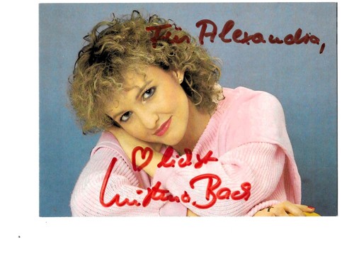 Kristina bach autogramm foto - bach,