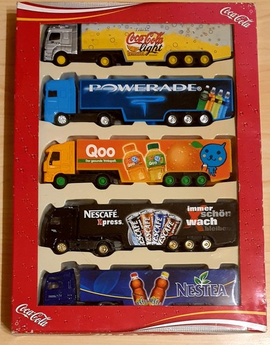 Coca cola werbetrucks set - coca-cola, (5