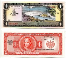 1 Colon El Salvador 3.5.1979  unc,  P. 125b