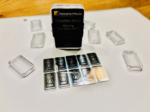 10x silberbarren silber - 10x, 1g
