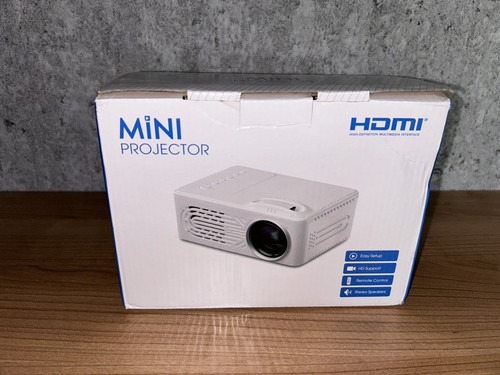 Mini led projektor schwarz - led, neu