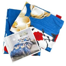 MIKROFASER BETTWÄSCHE BLUMEN 135 X 200 + 80 X 80 CM 2-TEILIG# SCHMUCKJAGD