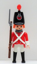 ROTROCK SOLDAT MIT TSCHAKKO B Playmobil zu Hafenwache Rotröcke 7675 Garde RAR