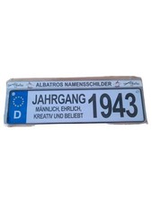 Albatros Blechschild Jahrgang