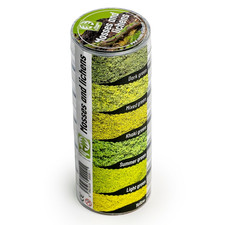 Moose & Flechten Flock - 6 Grüntöne für Modellbau & Diorama Landschaft