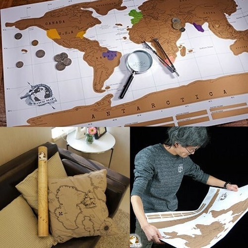 Scratch off map persönliche - scratch,