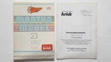 RARITÄT - alter Modellbau-Katalog Nr. 23 von der Firma Krick von 1984  (FR+DE)