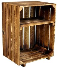 Nachttisch Obstkiste geflammt