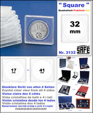Coin Capsules Square 32mm