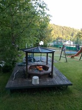 sandkasten mit dach 130x130