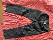 Lederjeans, braun von "Frontline", Größe 56 gebraucht