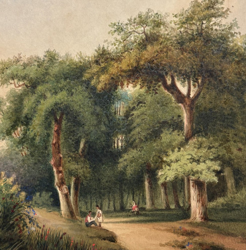 Zeichnung alte landschaft - alte,
