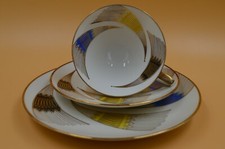 Sammelgedeck 3 tlg. v. Winterling Röslau Bavaria mit Goldrand 