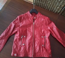 AMISU Damen Lederjacke Bikerjacke Gr. 40 rot ?Neu?