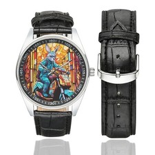 Buntglas Känguru Kurier Uhr