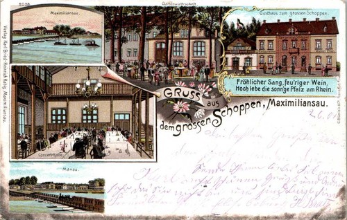 Litho gruß aus - litho, maximiliansau