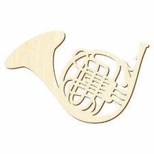 Holz Waldhorn - Deko