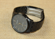 KIENZLE Herren-Funkuhr, schwarz-anthrazit Edelstahl, IP-schwarz #7-539