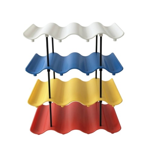 Weinregal mit wellen design - weinregal, wellen-design