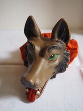 5 Handpuppen vintage Wolf, Räuber, Zauberer, Kasperl, Seppel