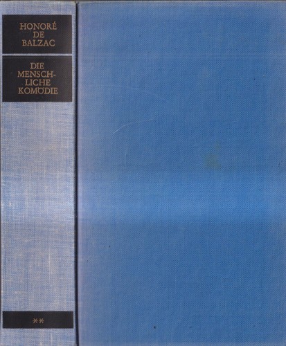 Buch balzac die menschliche - balzac,