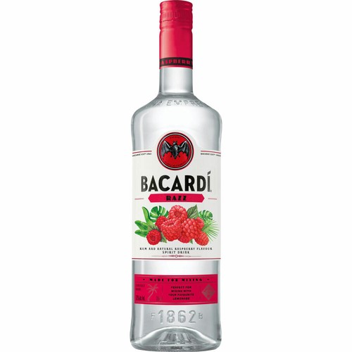 Bacardi razz flavoured rum - razz,,