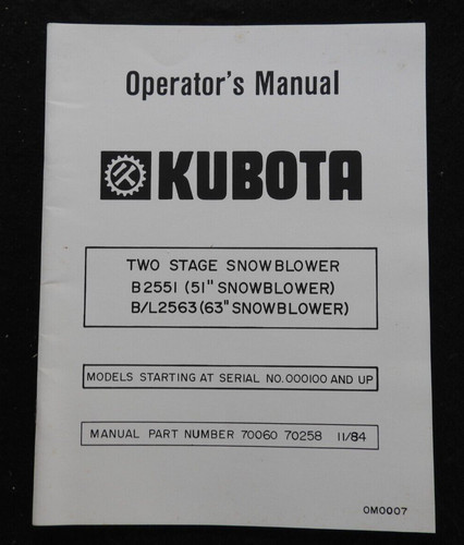 Kubota b5200 b6200 b8200 - b5200, b6100