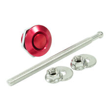 1" Alu Push Schnellverschluss Stoßstange lang Hauben Verschluss Motorhaube Rot