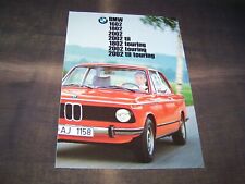 TOPRARITÄT Herrlicher Prospekt BMW 02er 1602 1802 2002 tii von 1974 !!!