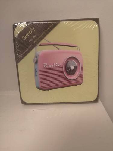 Retro radio 4er set kork - 4er,