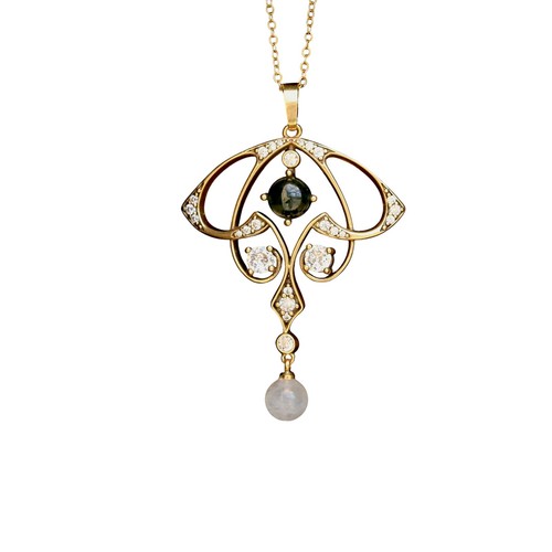 Collier anhänger goldfarben - collier,