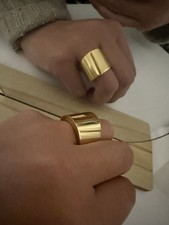 Calvinklein Damen Ring Gold Edelstahl