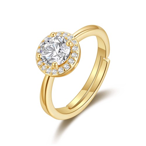 Karat vergoldeter runder - 18,