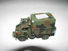 Roco Minitanks 472 MB Unimog U 1300, Flecktarn gesupert.4x4 & Container..