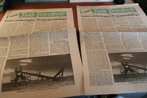 Zwei alte zeitungen - zeitungen,