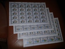 1455 - 1458 ** jeweils 25er-SCHALTERBOGEN (Jugend: Max und Moritz) -- LUXUS --