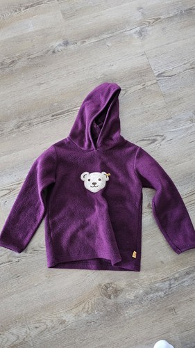 Steiff fleecejacke hoodie lila - fleecejacke,